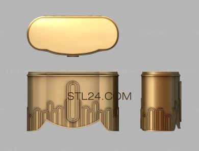 Chests of drawers (Oval medallions, KMD_0154) 3D models for cnc